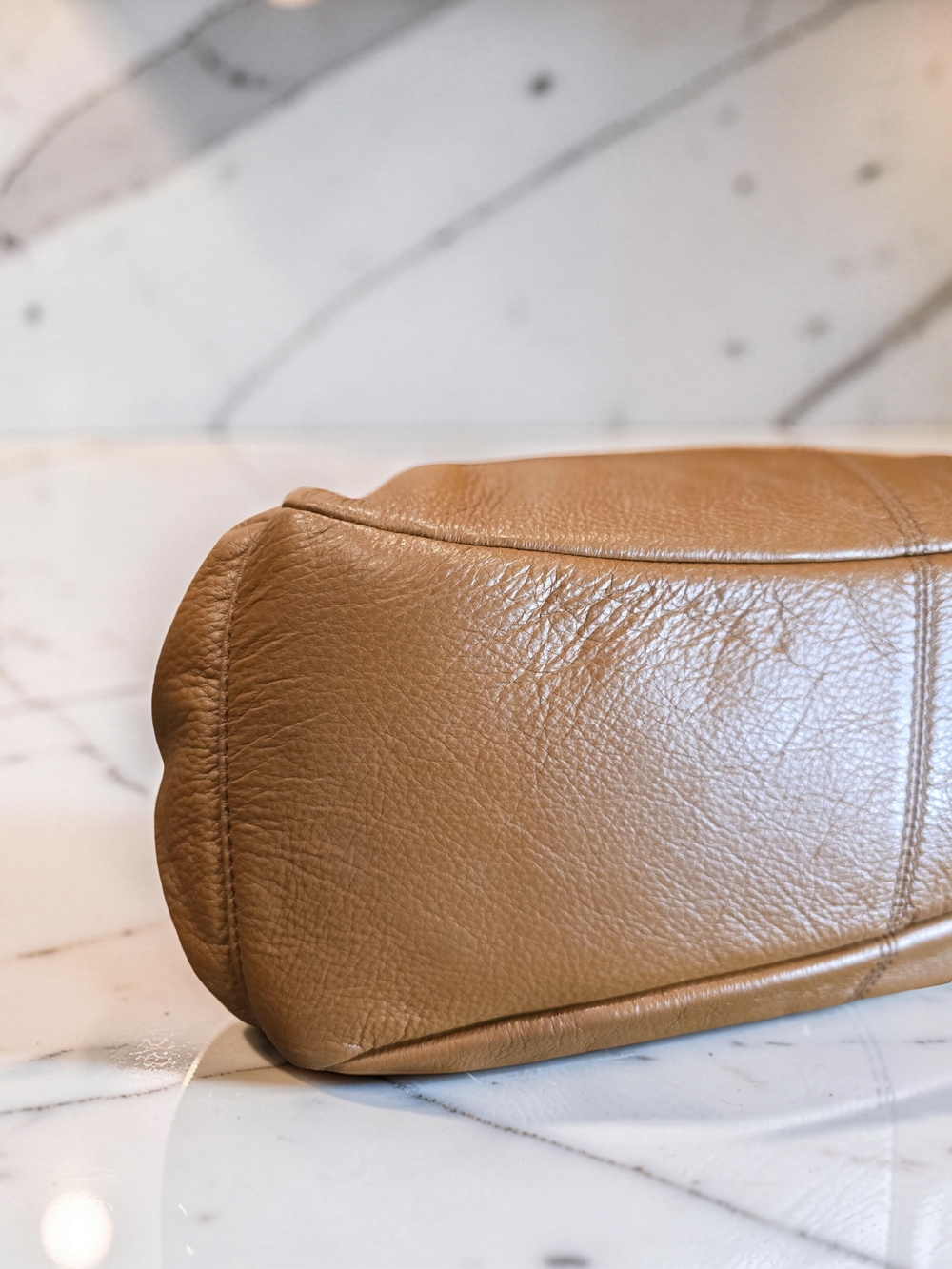 HOBO International Caramel Leather Slouchy Shoulder Bag - Picture 8 of 16